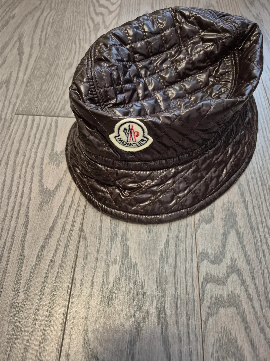 Moncler Quilted Bucket Hat Brown