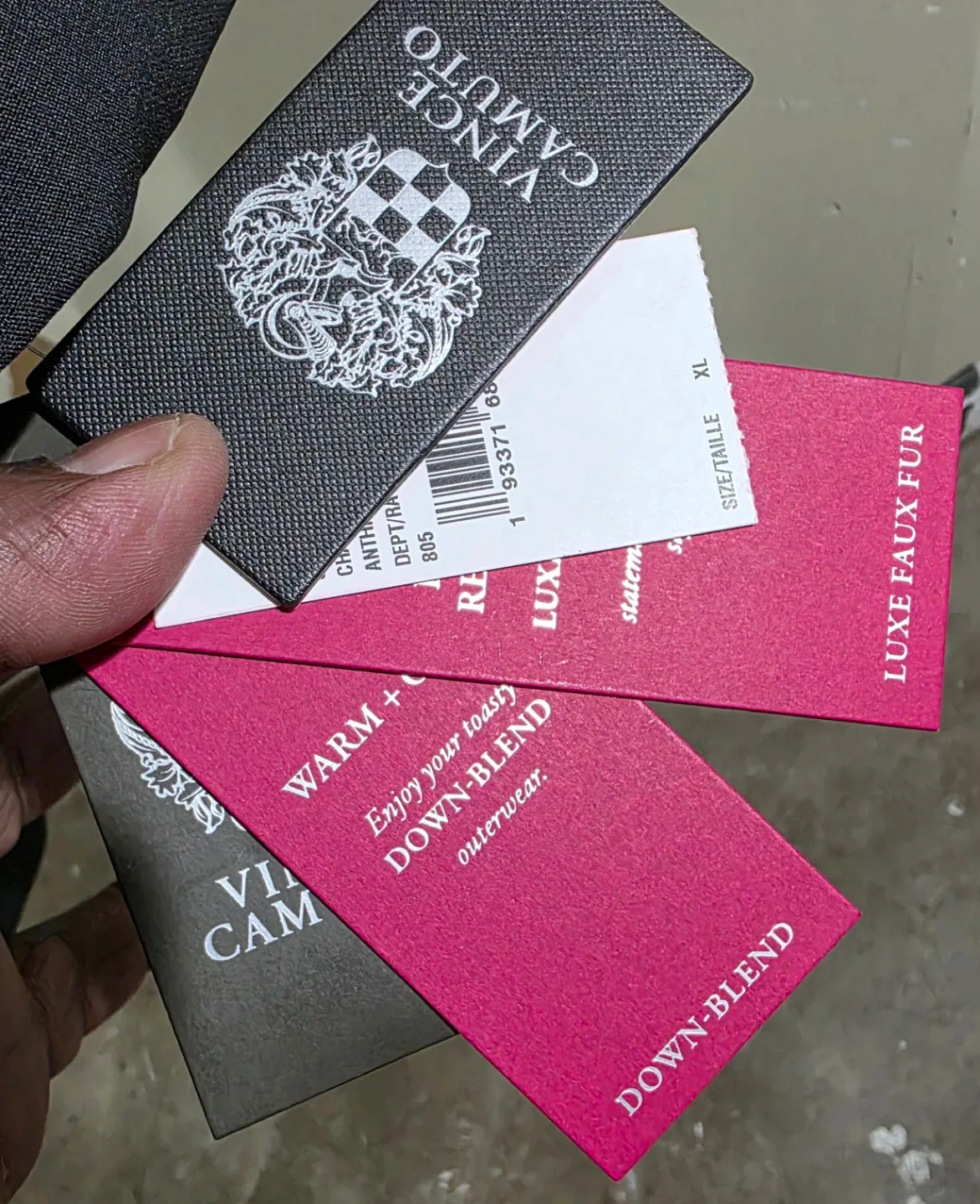 BNWT Vince Camuto Womans XL Down Blend Jacket With Fir Trim image indicator(7)