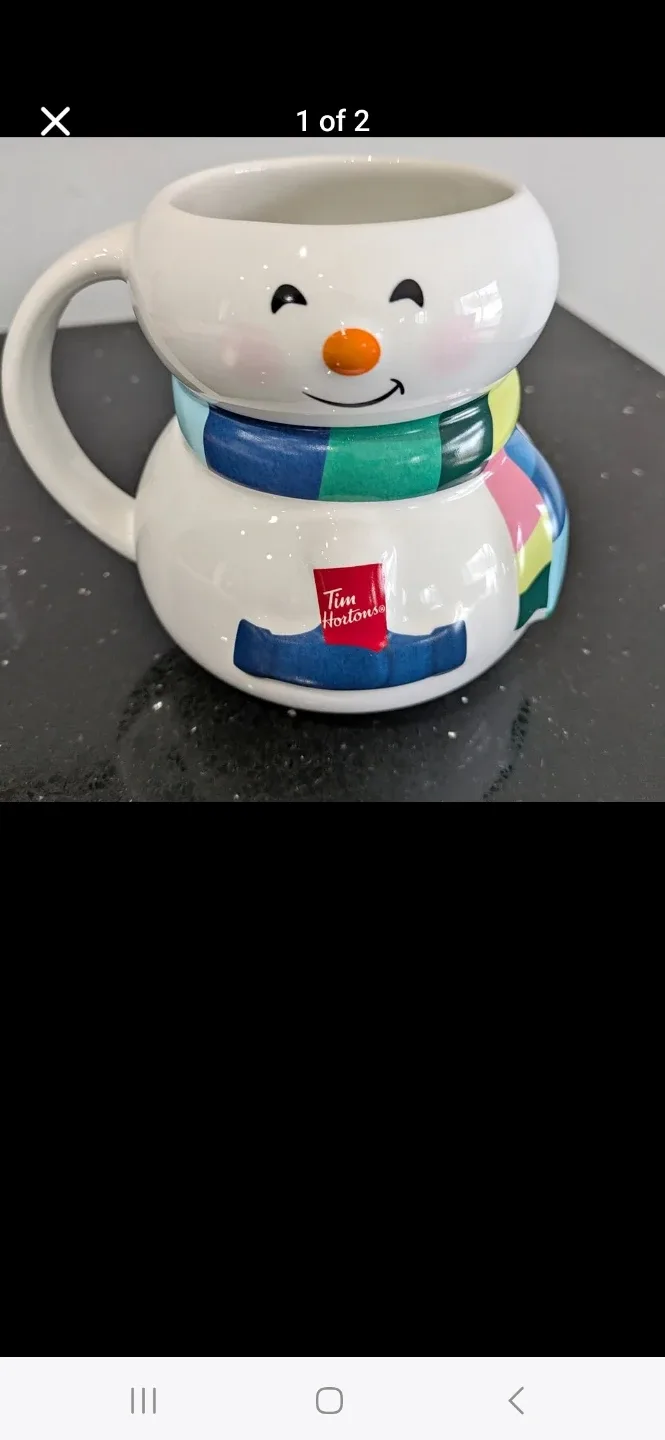 Tim Hortons Snowman Mug -collectable
