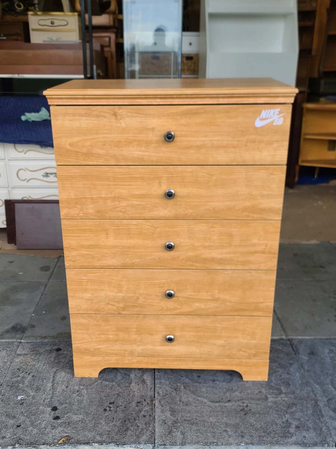 Brown HighBoy 5- Drawer Dresser