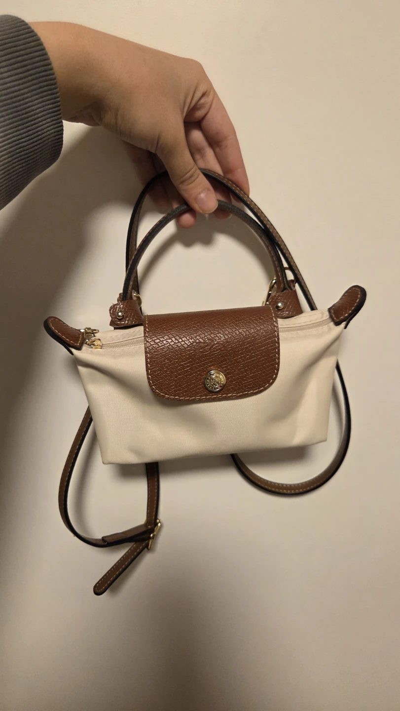 Longchamp Le Pliage Mini Cream & Brown - photo 5