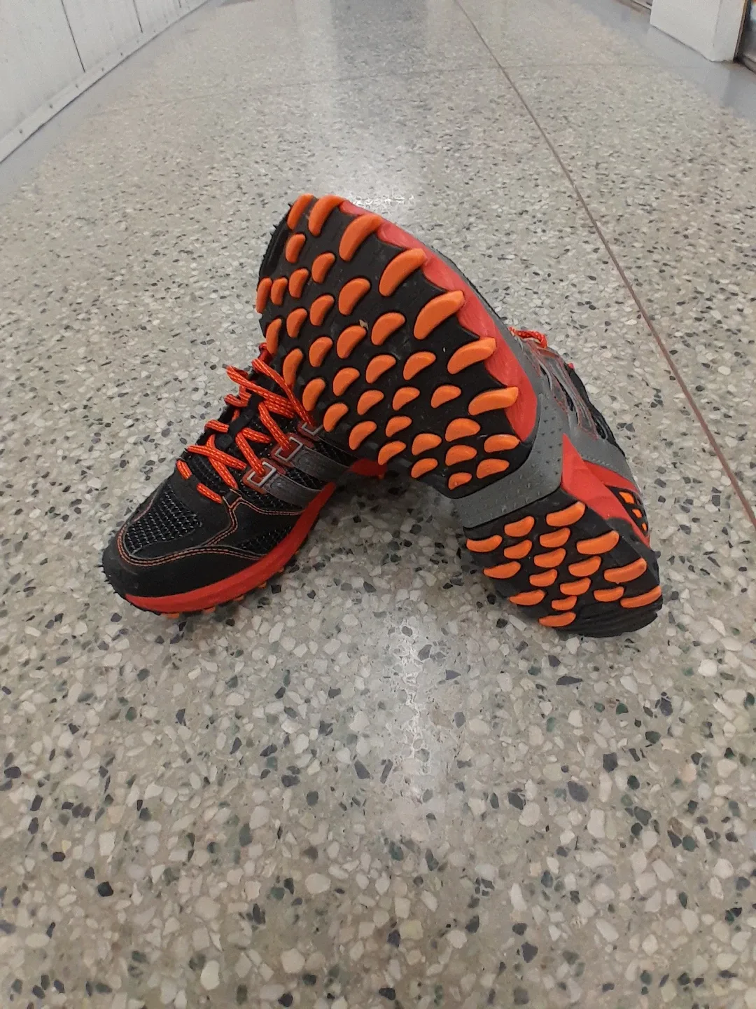 Adidas Trail Running Shoes - Black & Red Men's Size 9