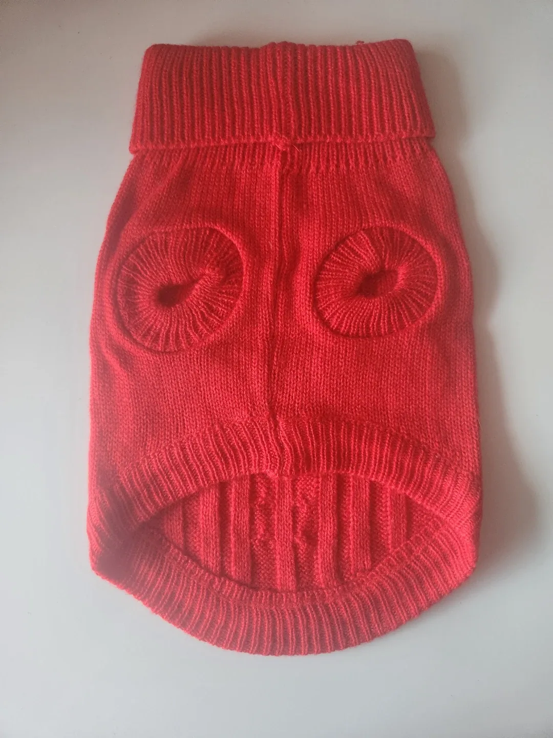 Dog Sweater - Red & Pink Knit #cleanout image indicator(2)