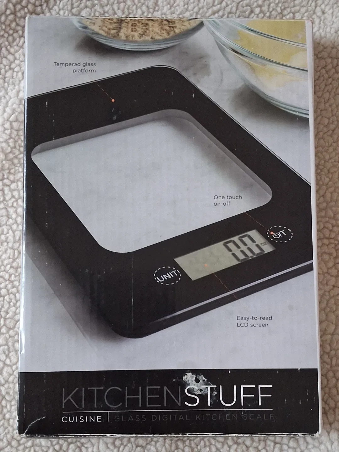 Cleanout Kitchen Stuff Cuisine Glass Digital Kitchen Scale - NEW