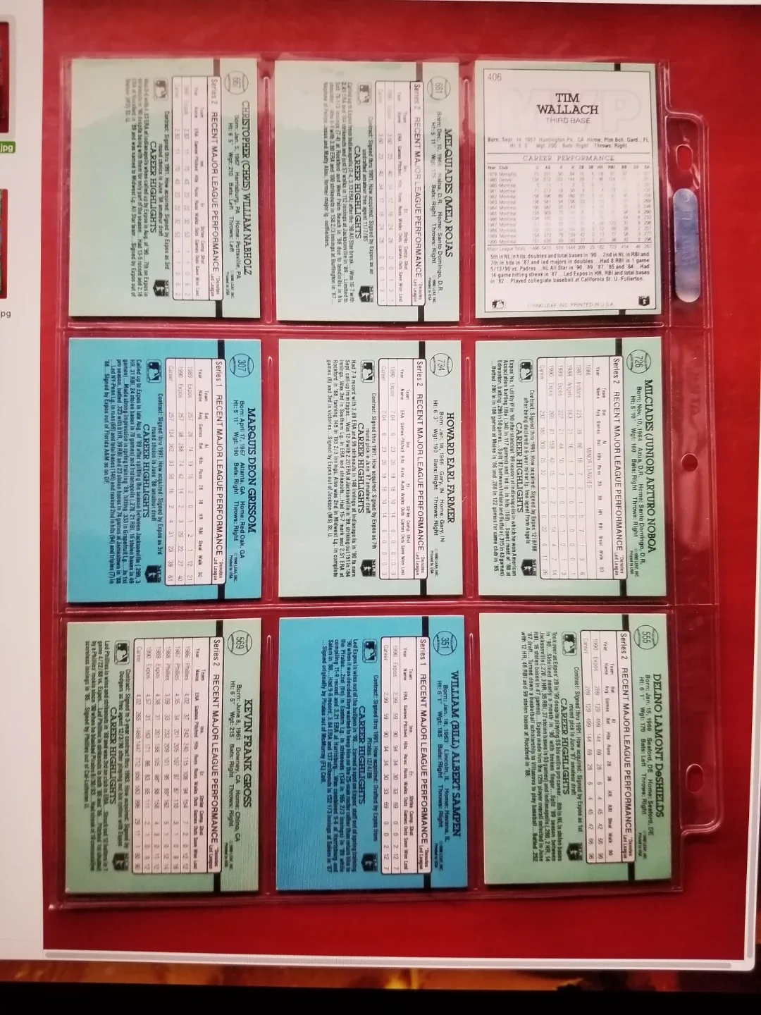 Montreal Expos Baseball Cards - Collection image indicator(2)