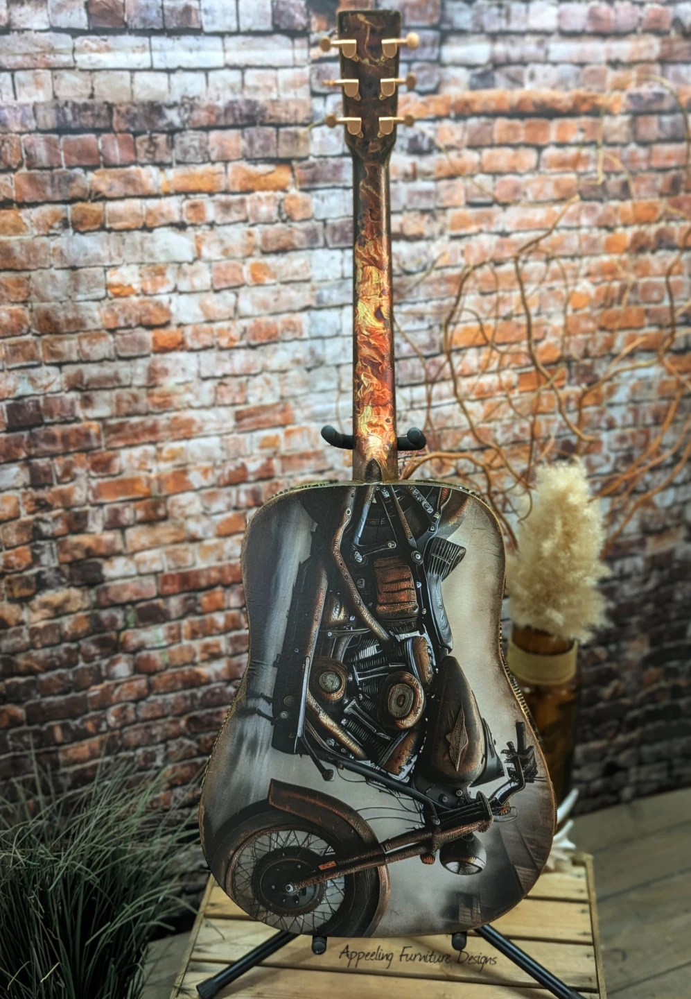 Guitar Turned Art Piece - photo 3