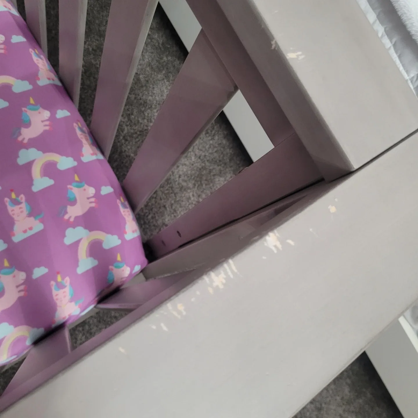 Grey Baby Crib. image indicator(3)