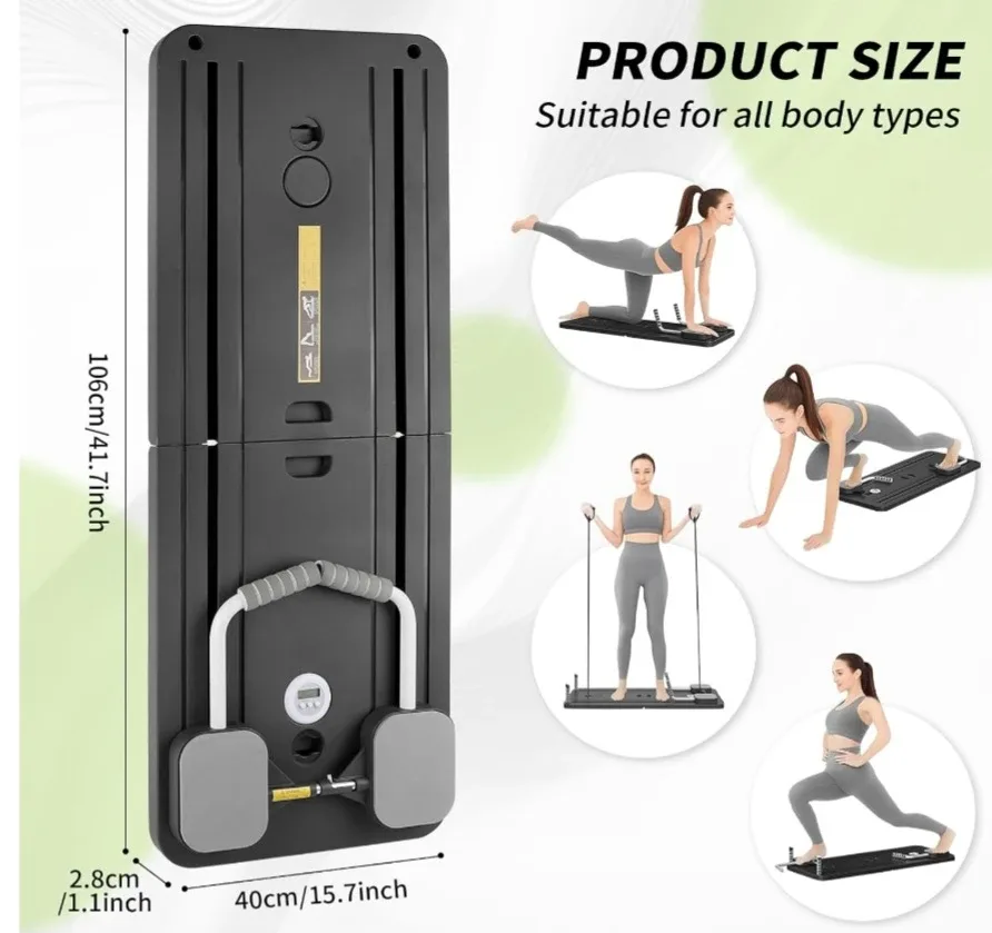 Brand New Portable Pilates reformer Machine ( MovingOut Sale) image indicator(3)