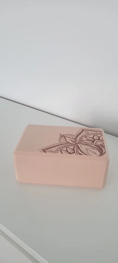 Yoga Block with Floral Design