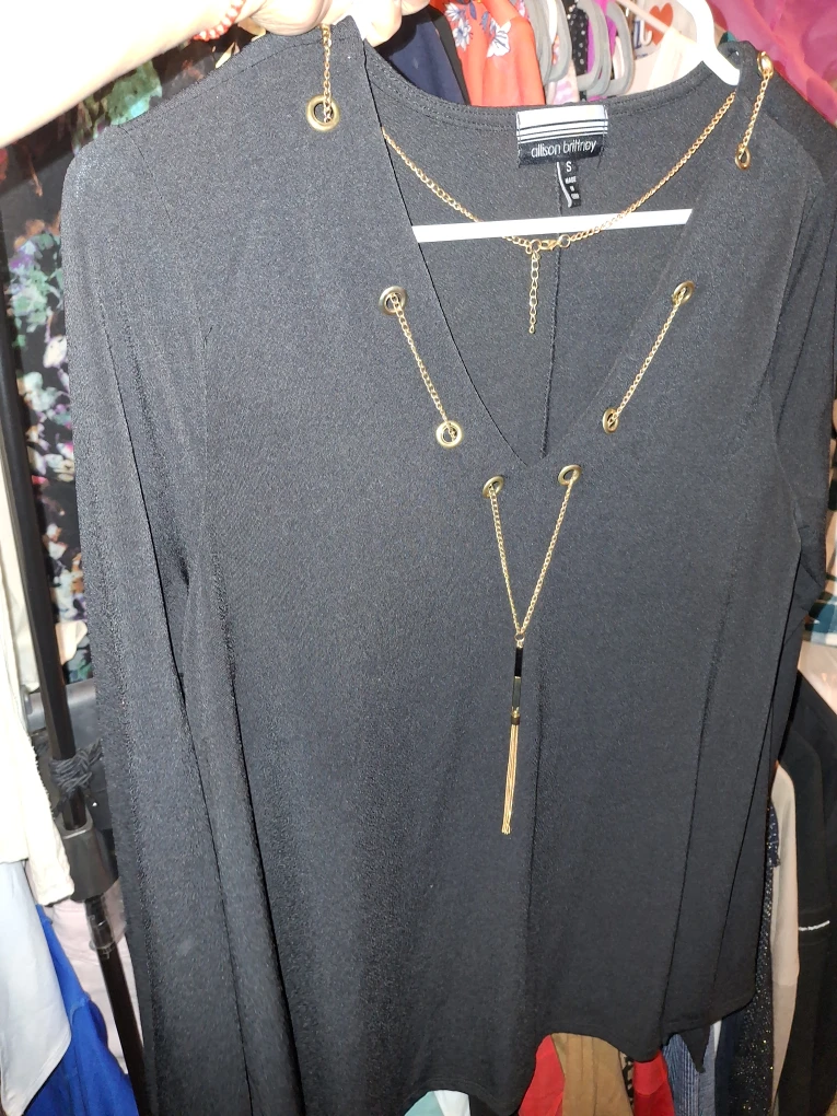 Alison Brittney Black Top - Size S - photo 3