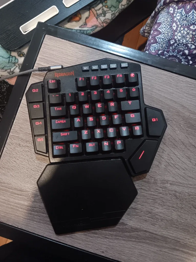 Redragon K585 DITI One-Handed Mechanical Gaming Keyboard - Black