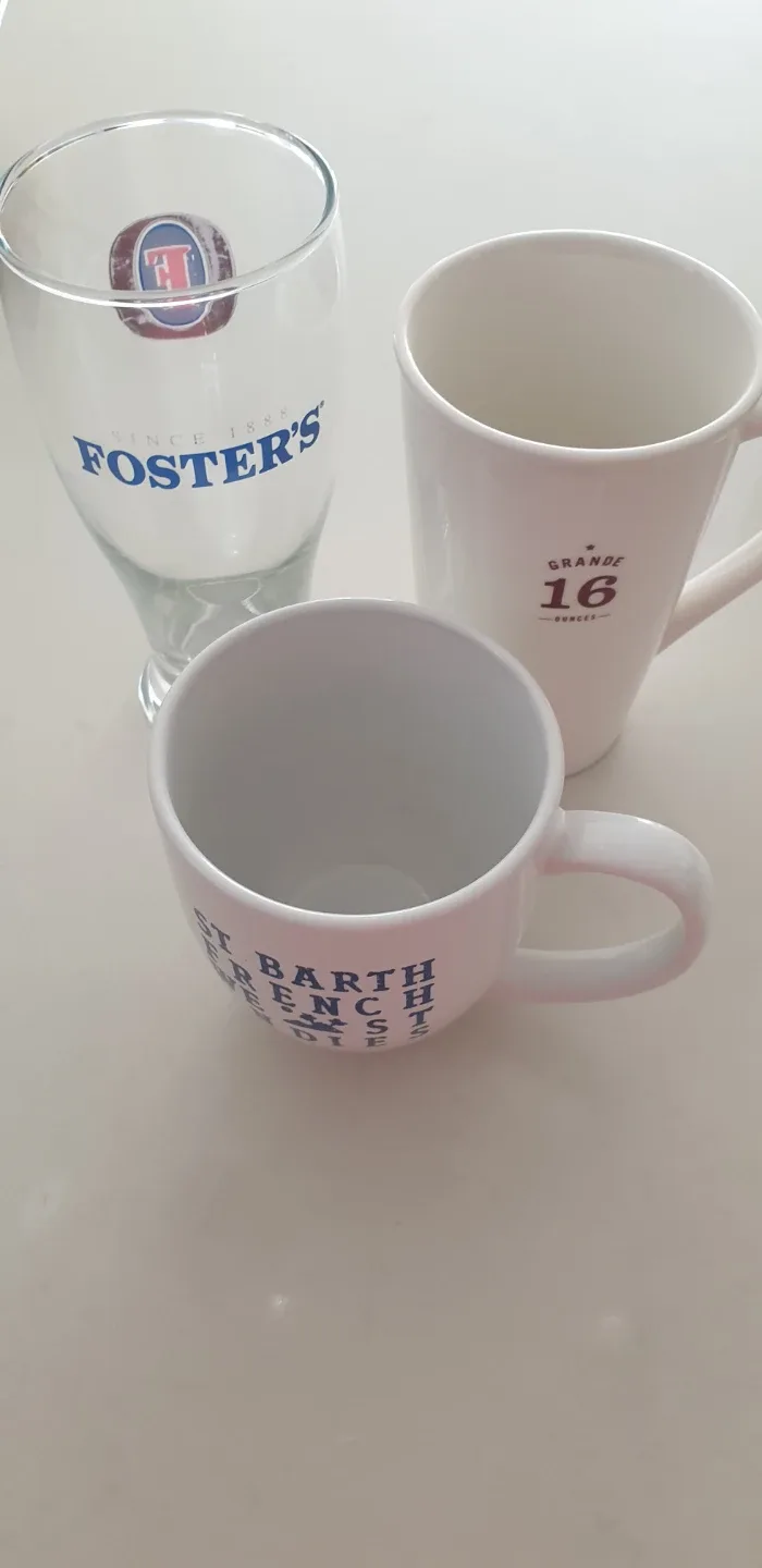 Foster's Glass & St Barth French West Indies Mug
