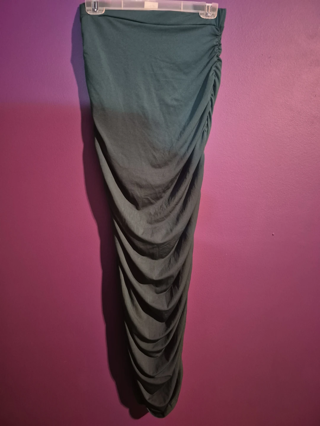 Shein Green Ruched Skirt - Size S - photo 2