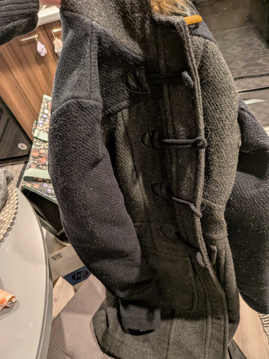 Wool duo-toned wool coat- women's size SM