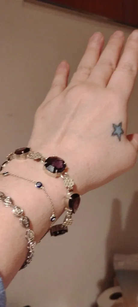 Amethyst & Sterling Silver Bracelet