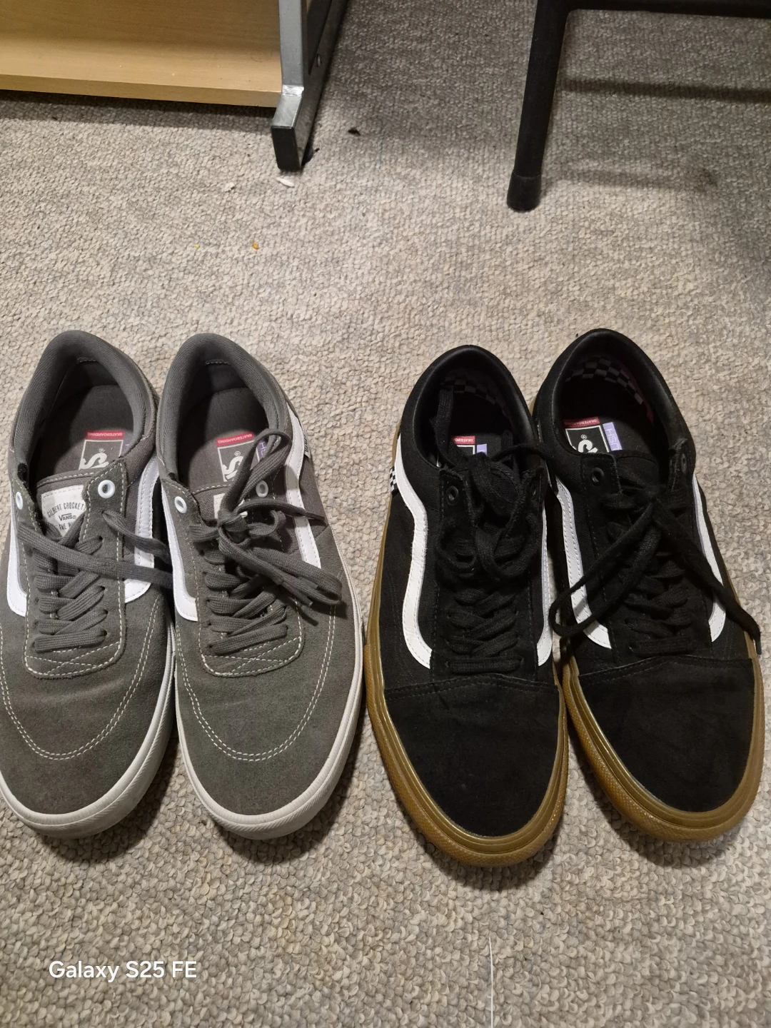 Vans Skateboarding Shoes - Grey and Black
