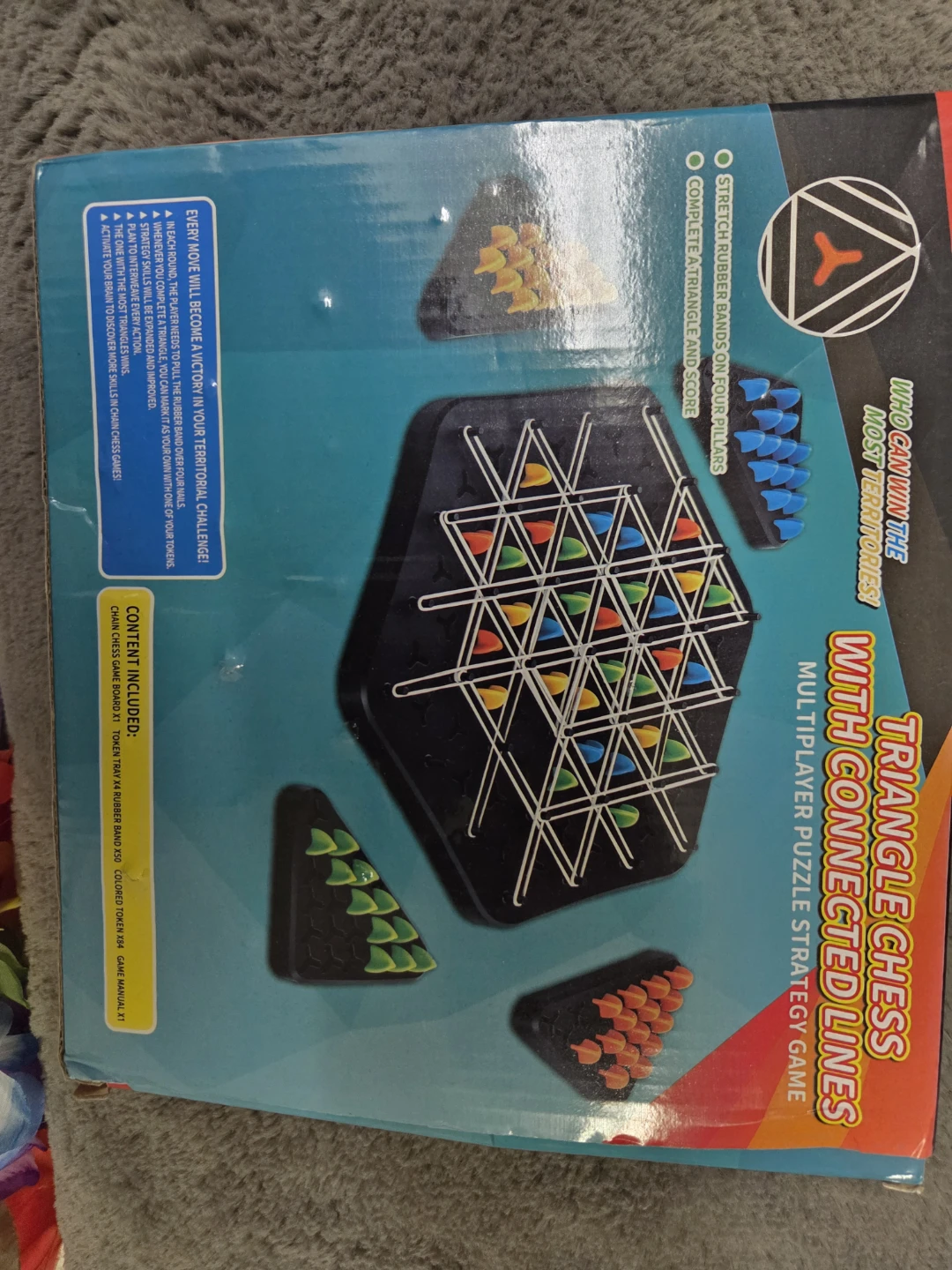 Triangle Chess With Connected Lines Puzzle Game