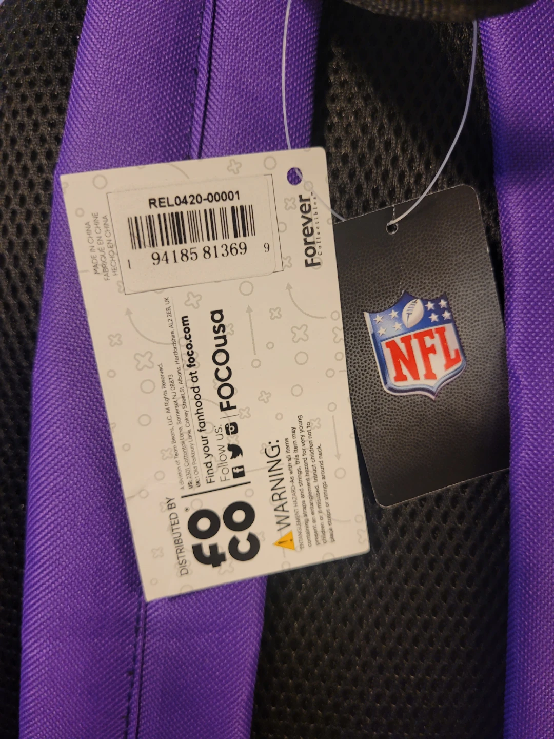Minnesota Vikings Backpack - NEW!!! - photo 5