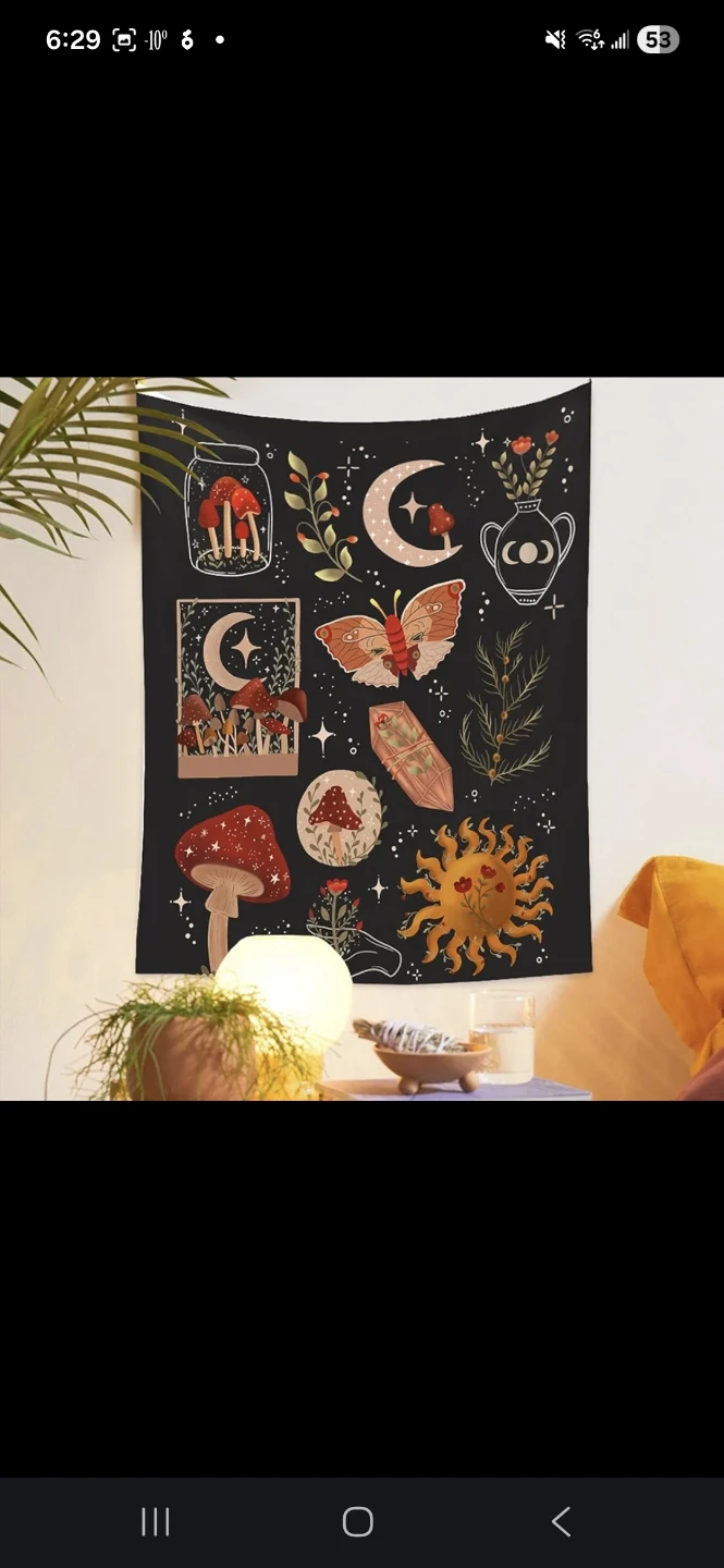 Mushroom/Bohemian/Psychedelic/Witchy Tapestry