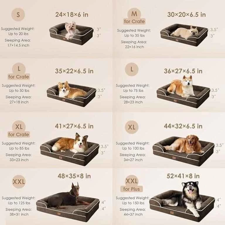 EHEYCIGA Memory Foam Large Dog Bed - photo 2
