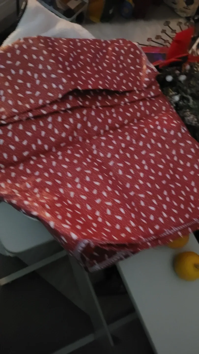 Red & White Patterned Fabric