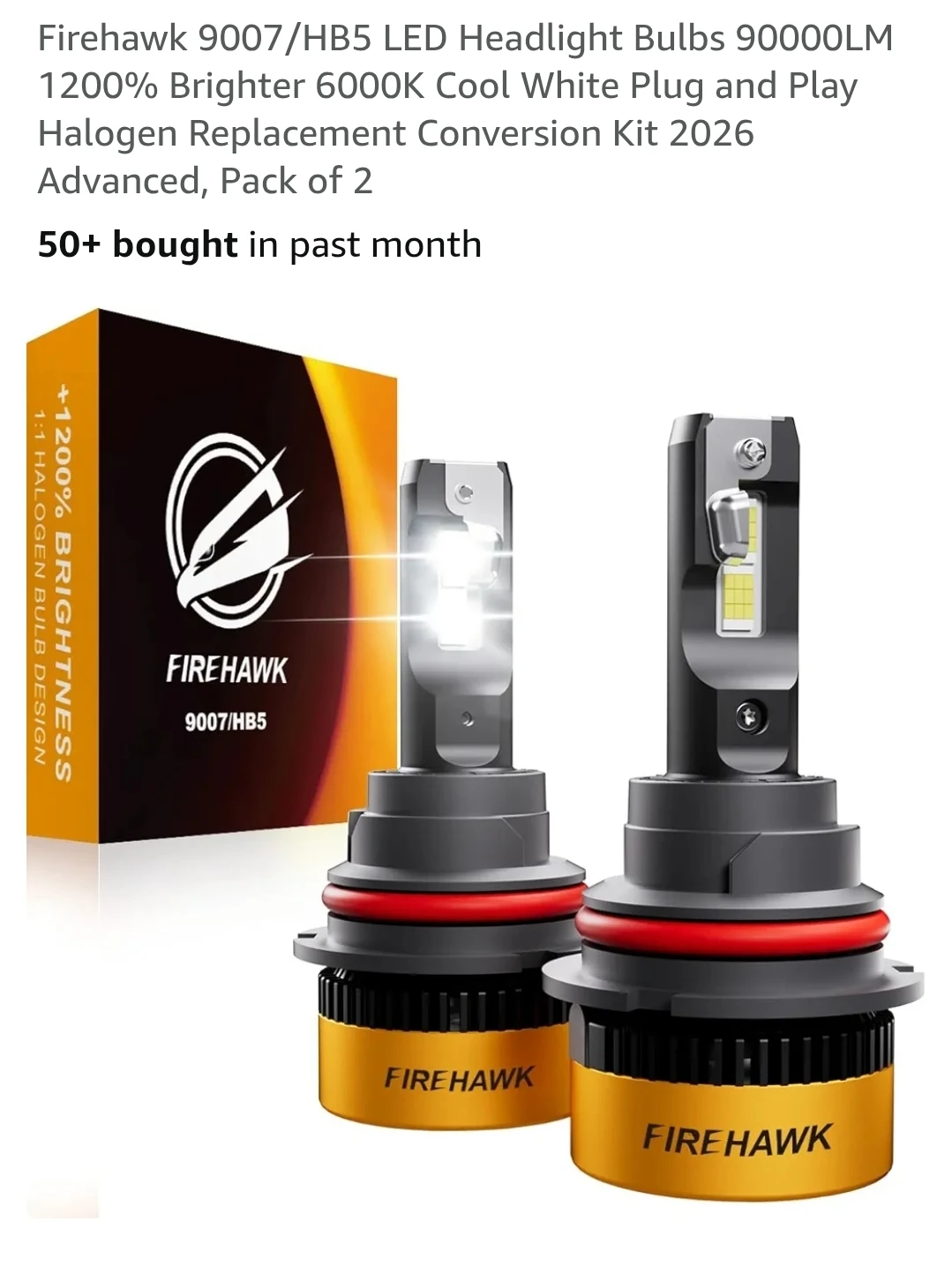 Firehawk 9007/HB5 LED Headlight Bulbs