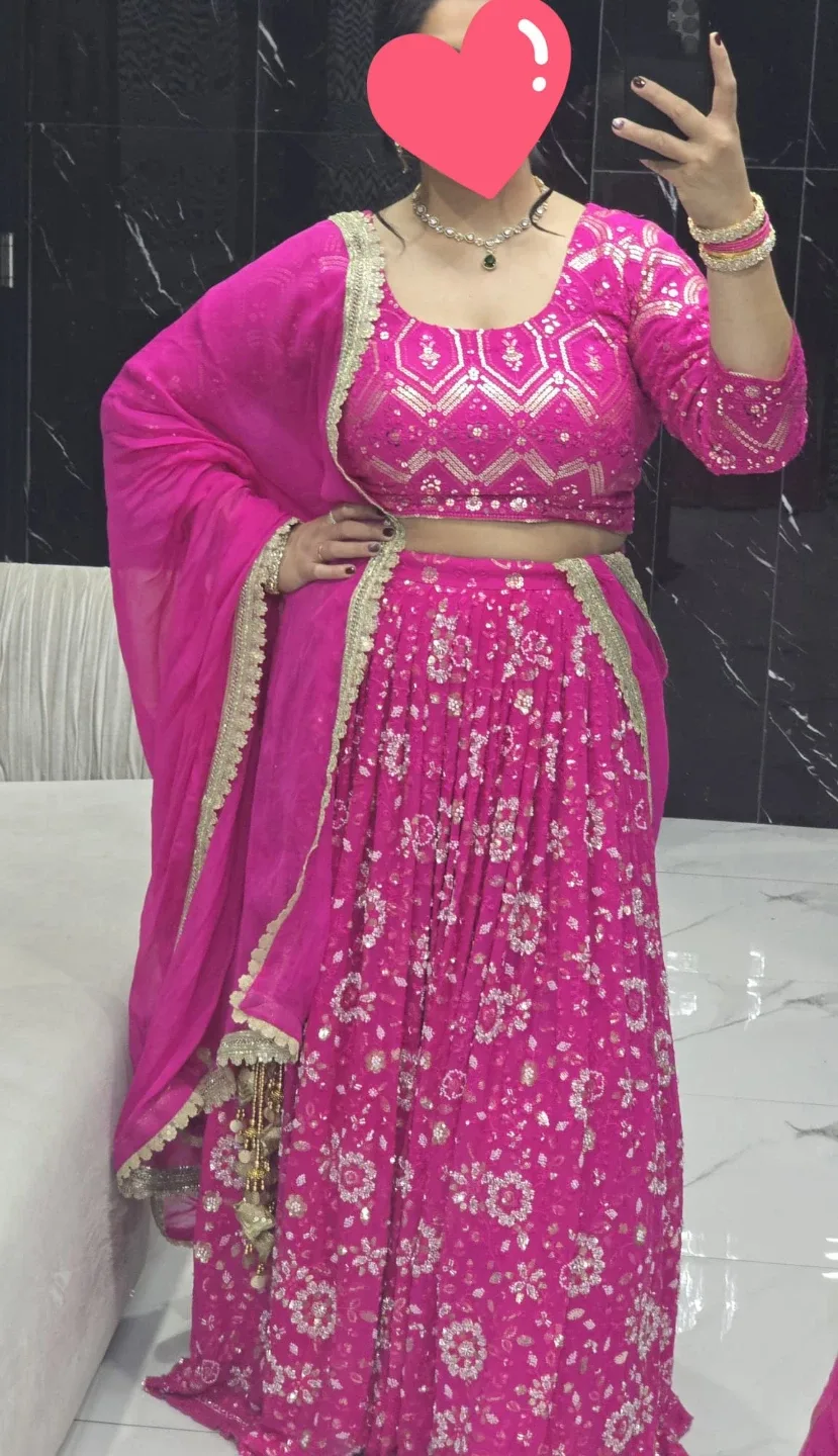 Pink Lehenga Choli Set