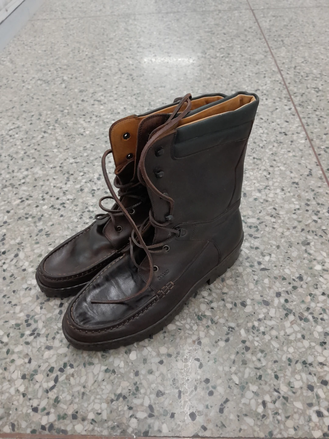 Leather Lace-Up Boots Original Bally Men's Size 11.5