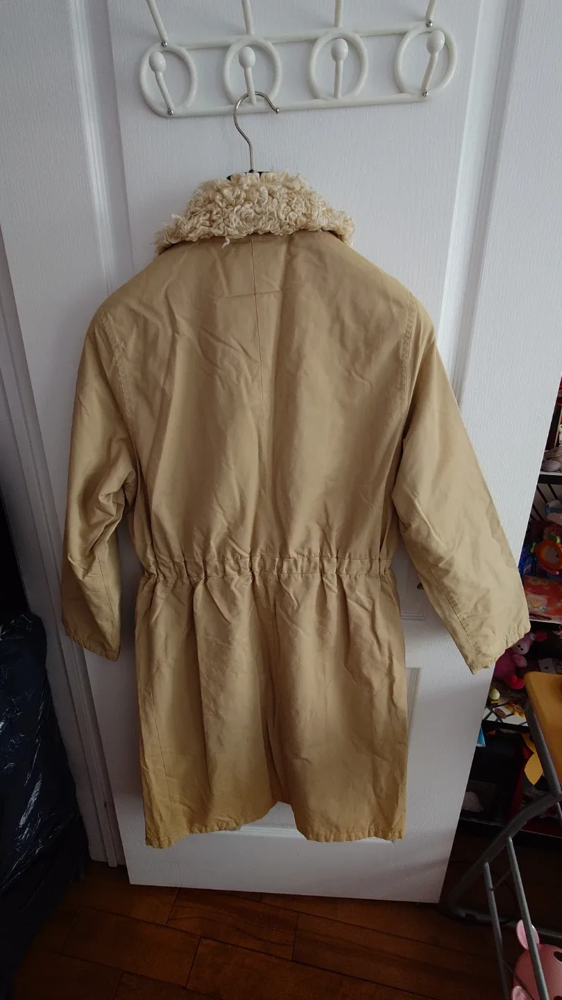 Tan Coat with Faux Fur Collar image indicator(2)