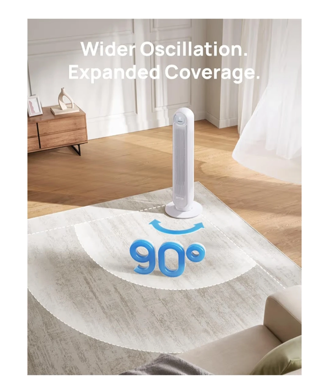 Dreo Tower Fan with Remote - photo 3