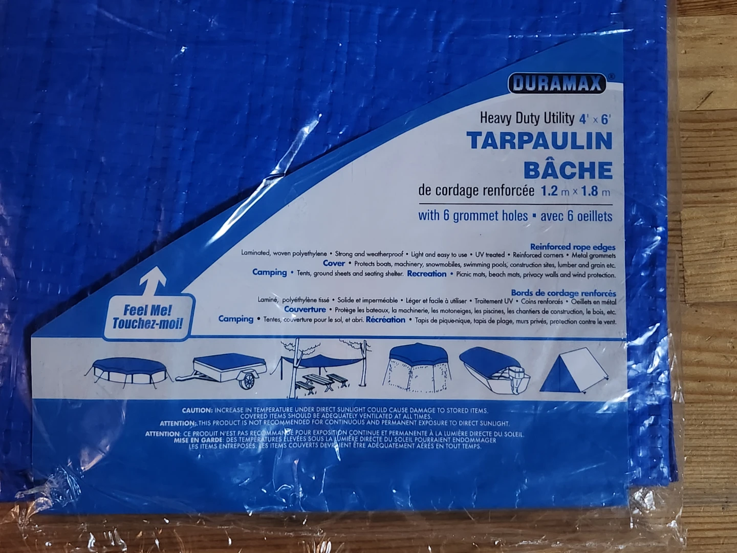 Duramax 4'x6' Heavy Duty Blue Tarp - New in Package #Cleanout - photo 2