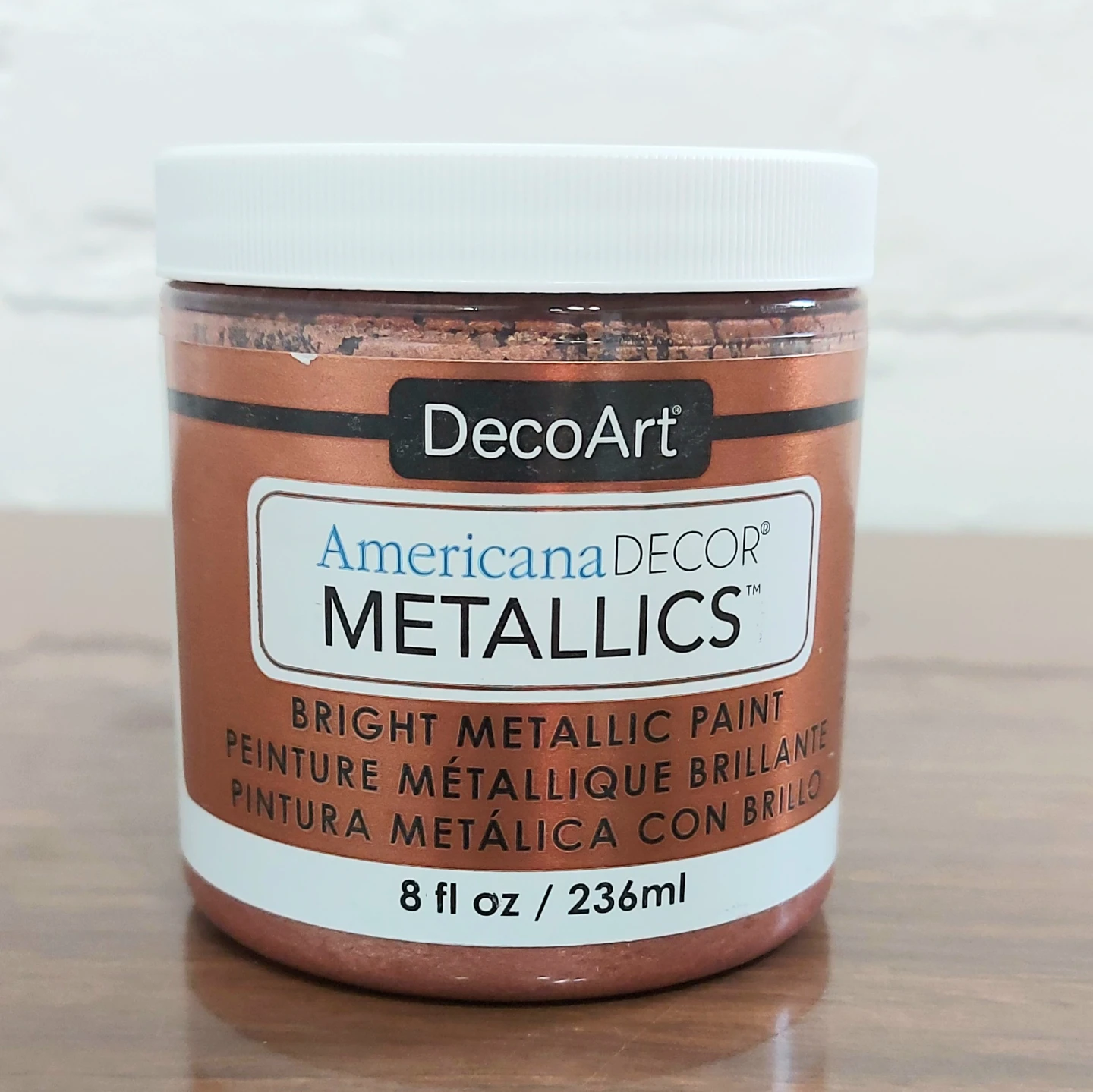 DecoArt Metallics rose gold paint — brand new and sealed - photo 4