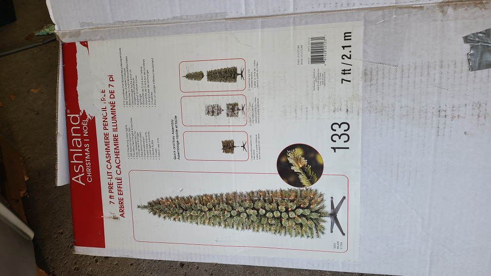 Ashland 7ft Pre-Lit Cashmere Pencil Tree - photo 2