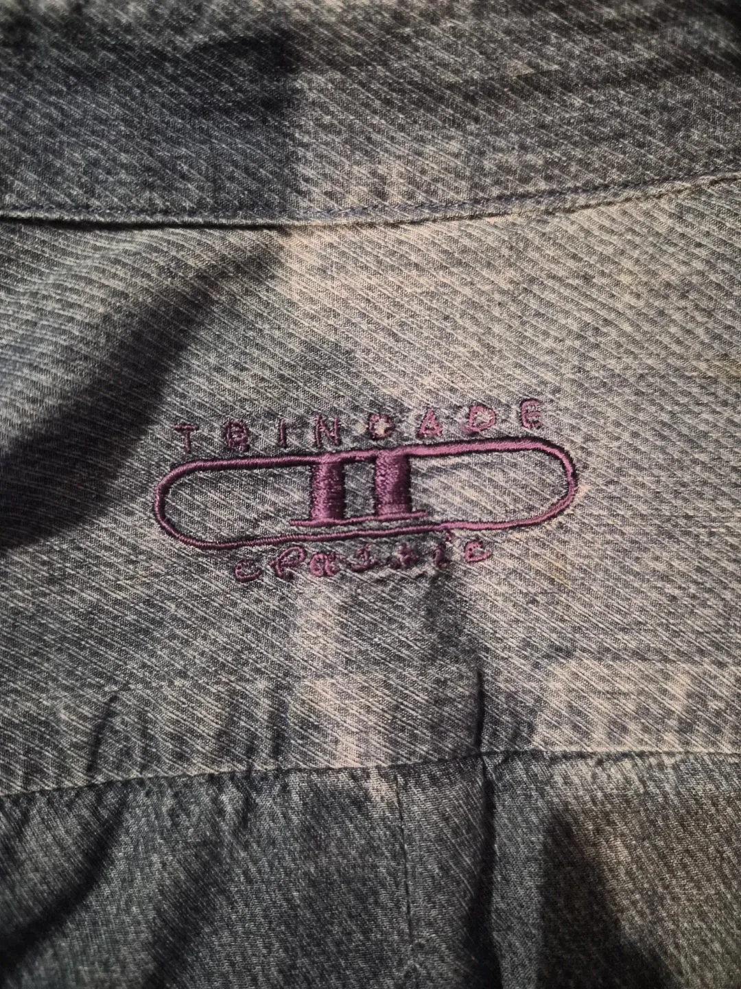 Denim Long Sleeve Button-Up Shirt image indicator(2)