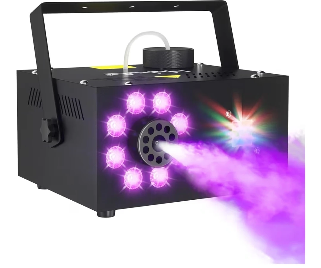 Fog Machine with LED Lights & Remote