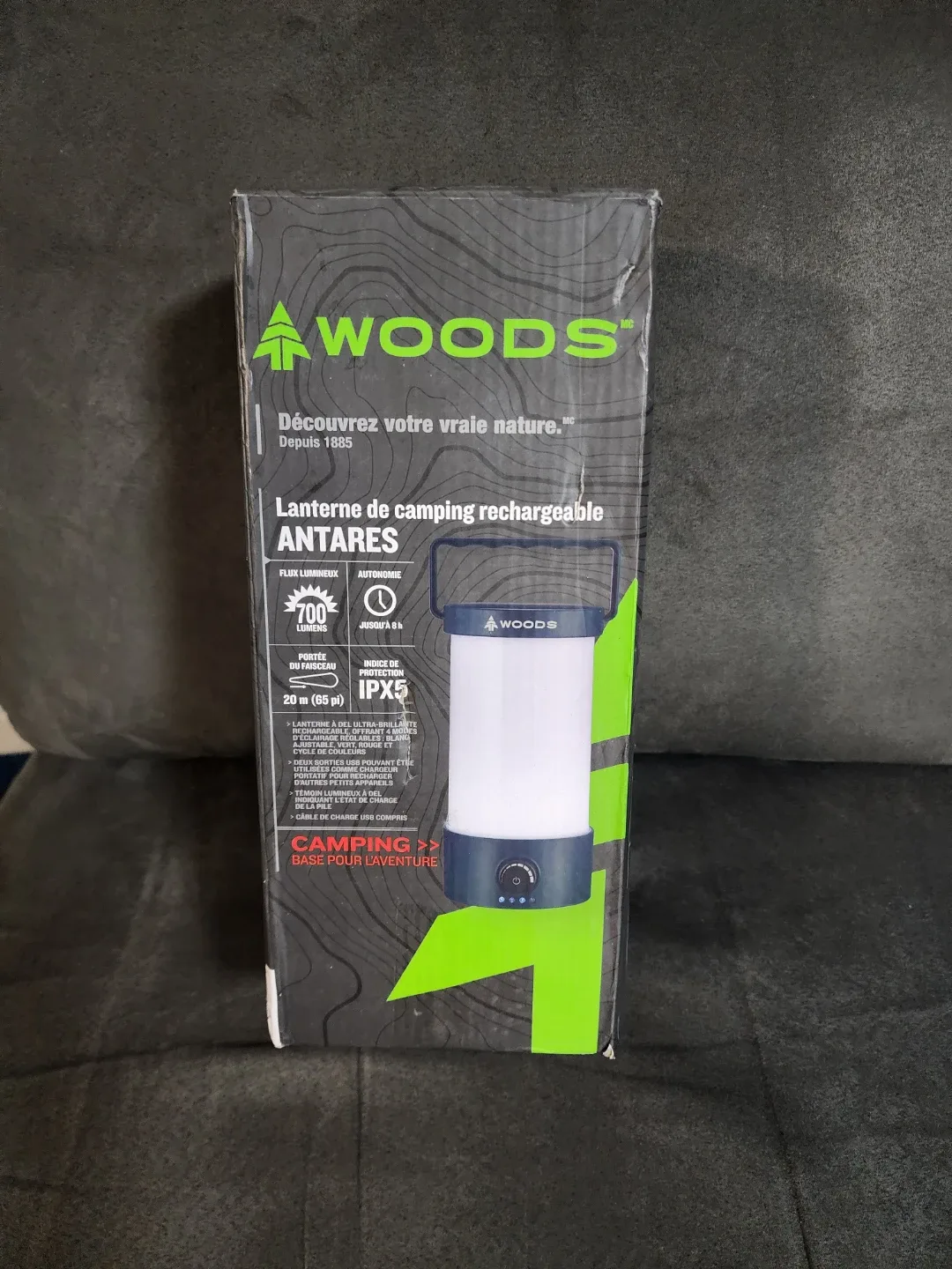 Woods Antares Rechargeable Camping Lantern - New in Box