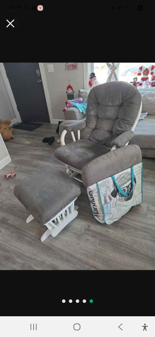 Storkcraft Tuscany Glider and Ottoman - Gray - photo 4