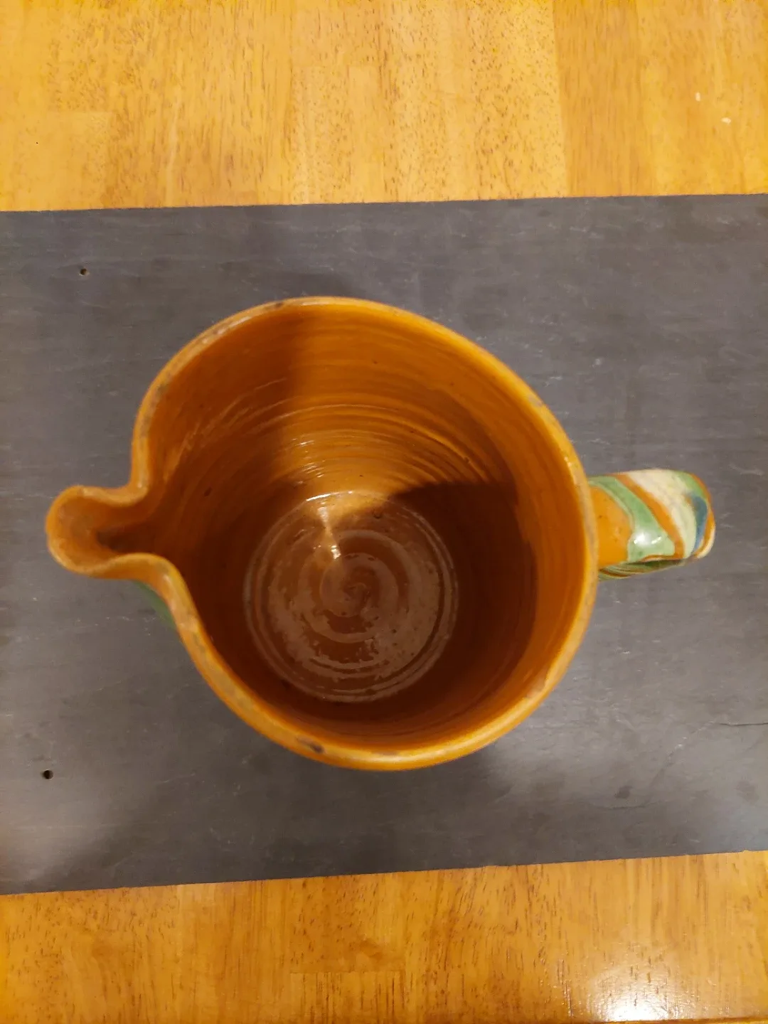 Vintage Swirled Glaze Pitcher image indicator(2)