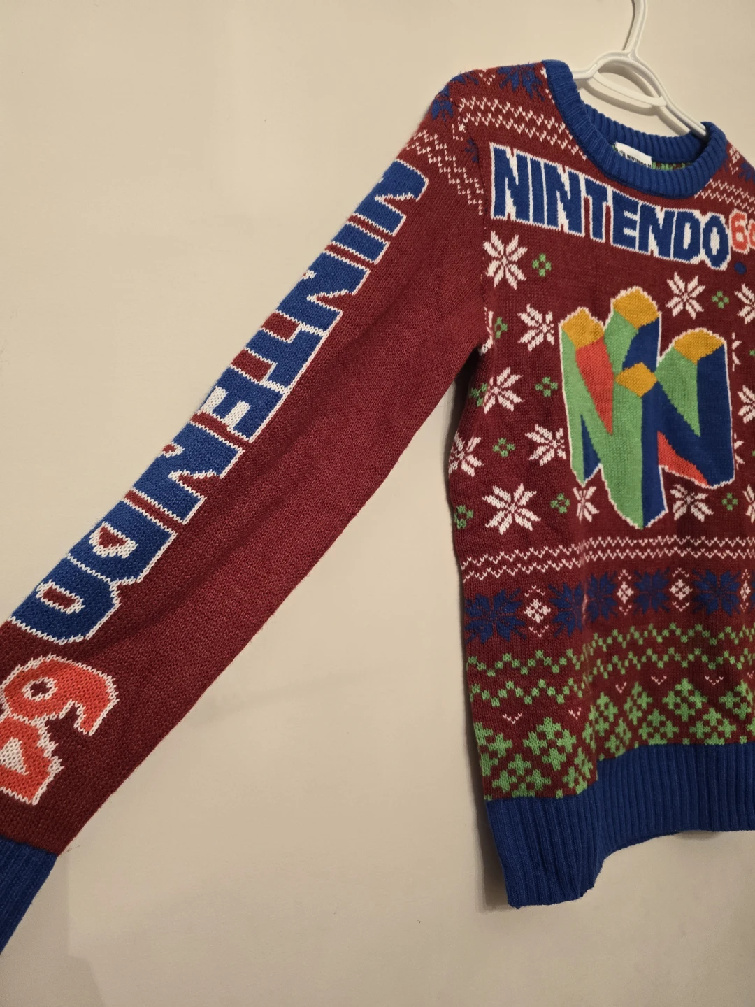 Nintendo 64 Christmas Sweater Small - photo 2