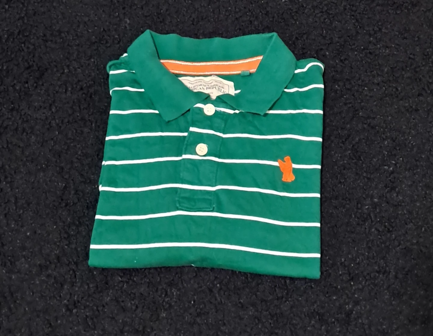 Original Penguin Green Striped Polo Shirt - photo 3