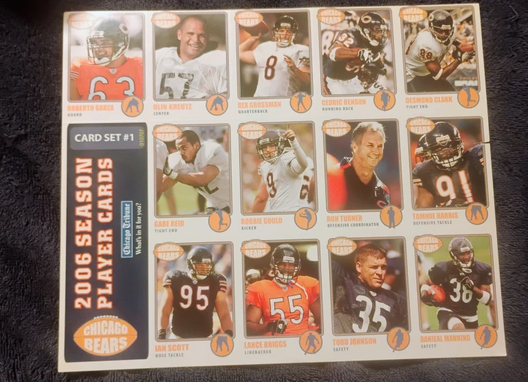 2006 Chicago Bears Player Cards Set - photo 2