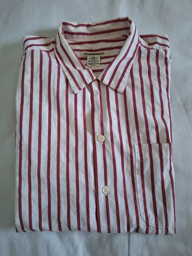 #Cleanout Club Monaco Striped Shirt - Size L