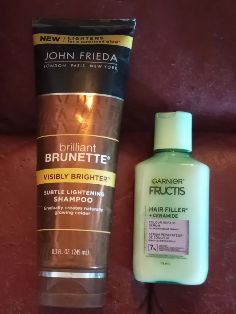 John Frieda Brilliant Brunette Shampoo & Garnier Fructis