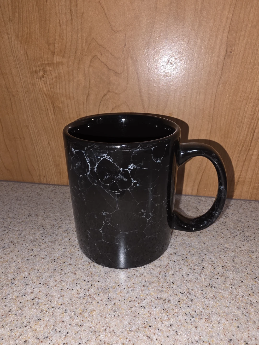 1 Vintage Black And White Marble Mug