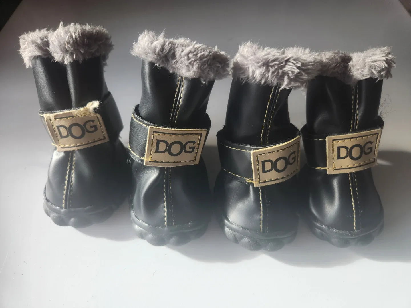 Dog Boots - Black, Size M #cleanout