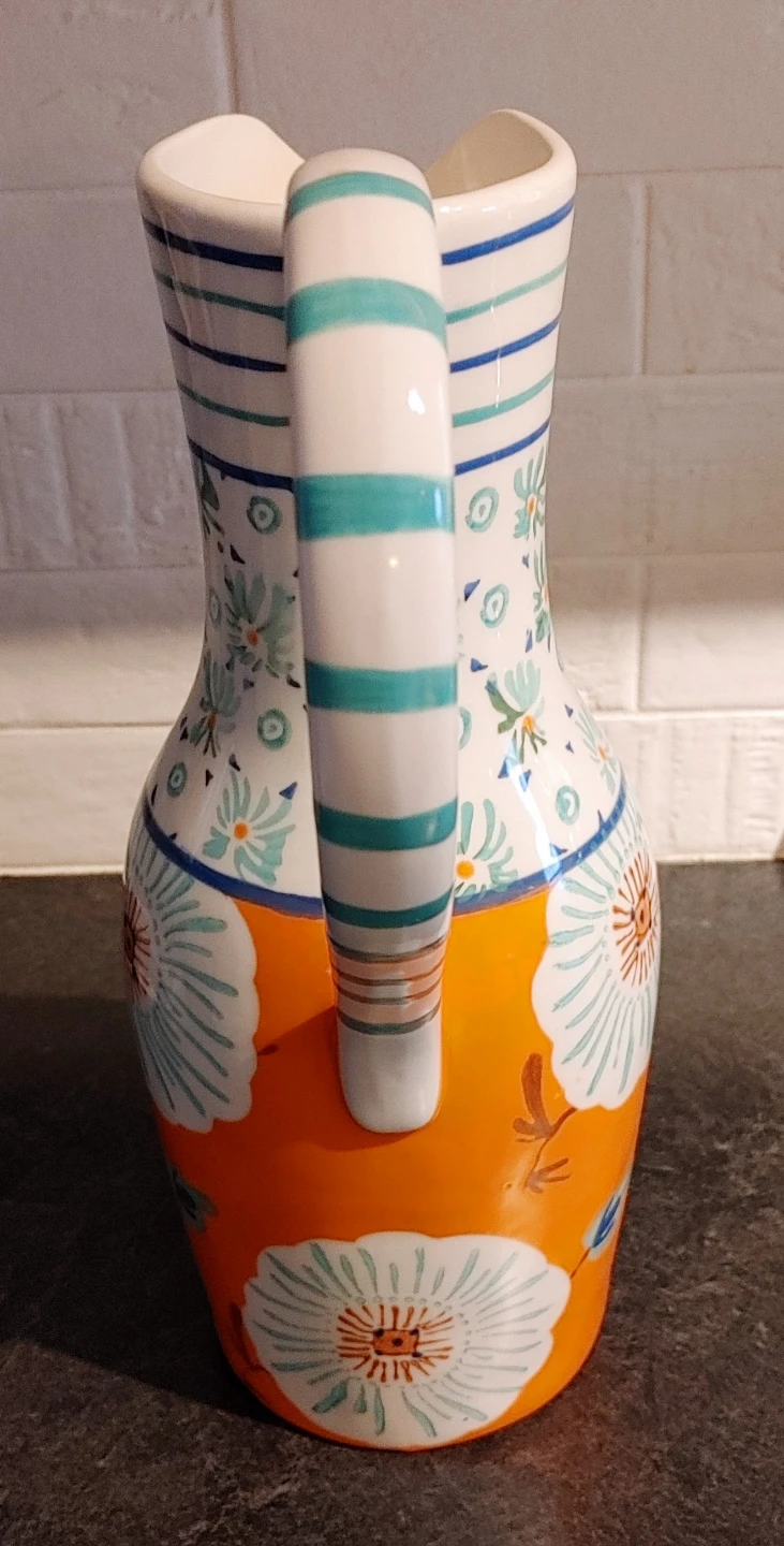 Floral Ceramic Pitcher - photo 4