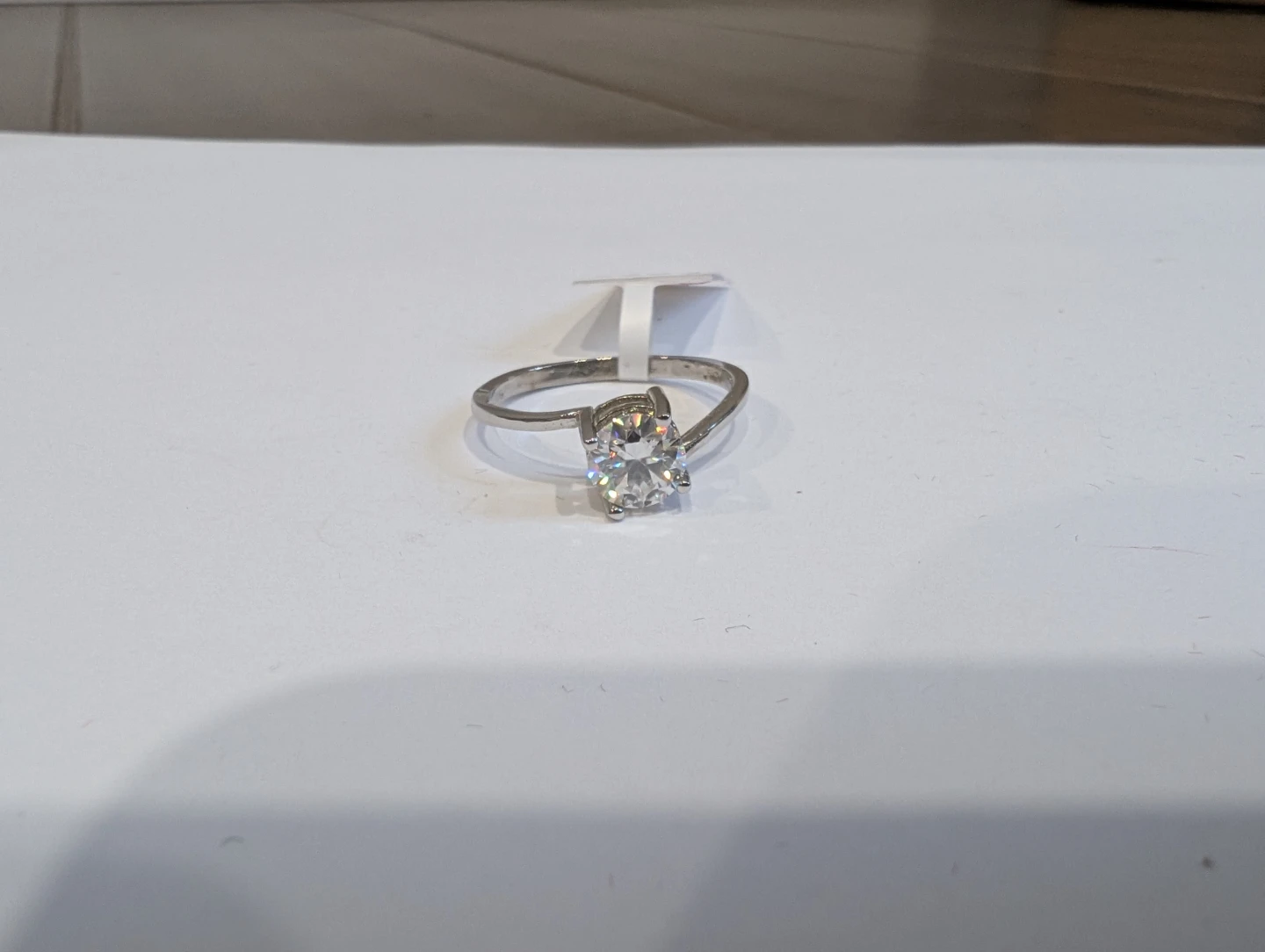 Brand New 14K White Gold Moissanite Ring For Sale - photo 3
