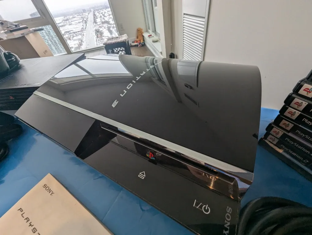 Sony Playstation 3+ PS2 with Games and blue ray movies image indicator(6)