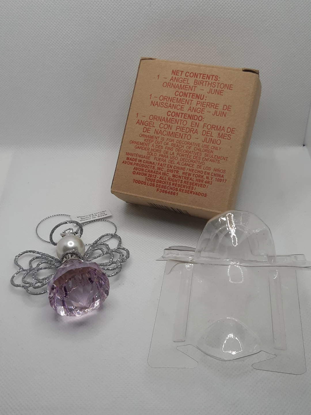 Avon Collectible Ornament- June Birthstone Angel - photo 5