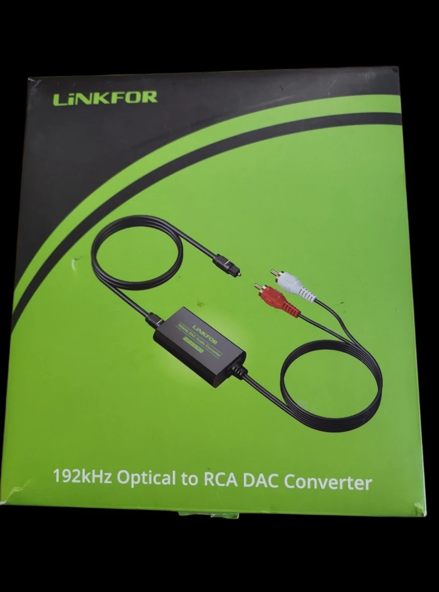LINKFOR 192kHz Optical to RCA DAC Converter